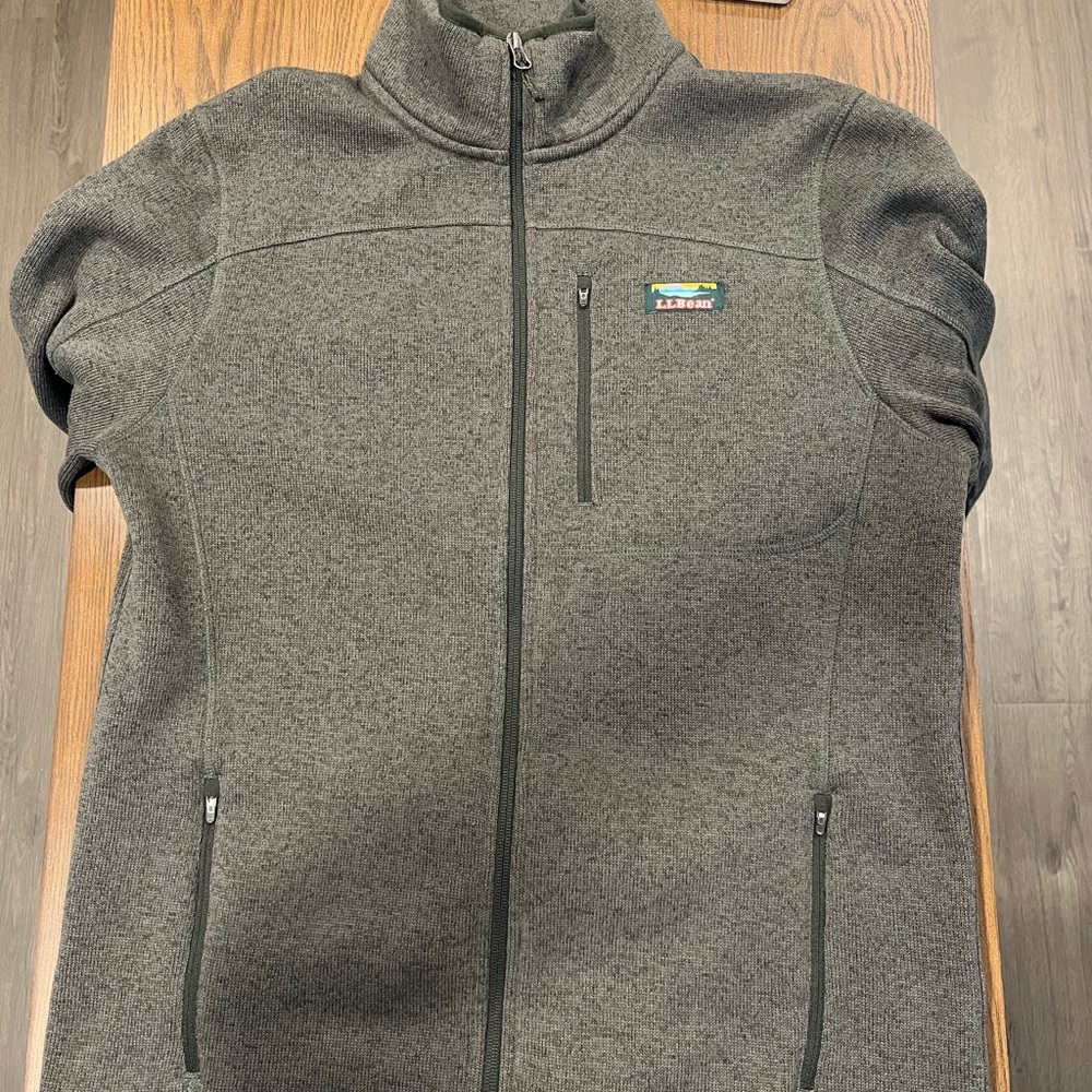 LL Bean Sweater Fleece Full Zip Jacket